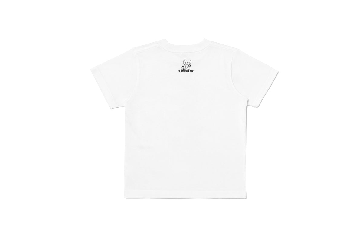 BAPE X DISNEY STITCH AND FRIENDS COLLEGE TEE KIDS