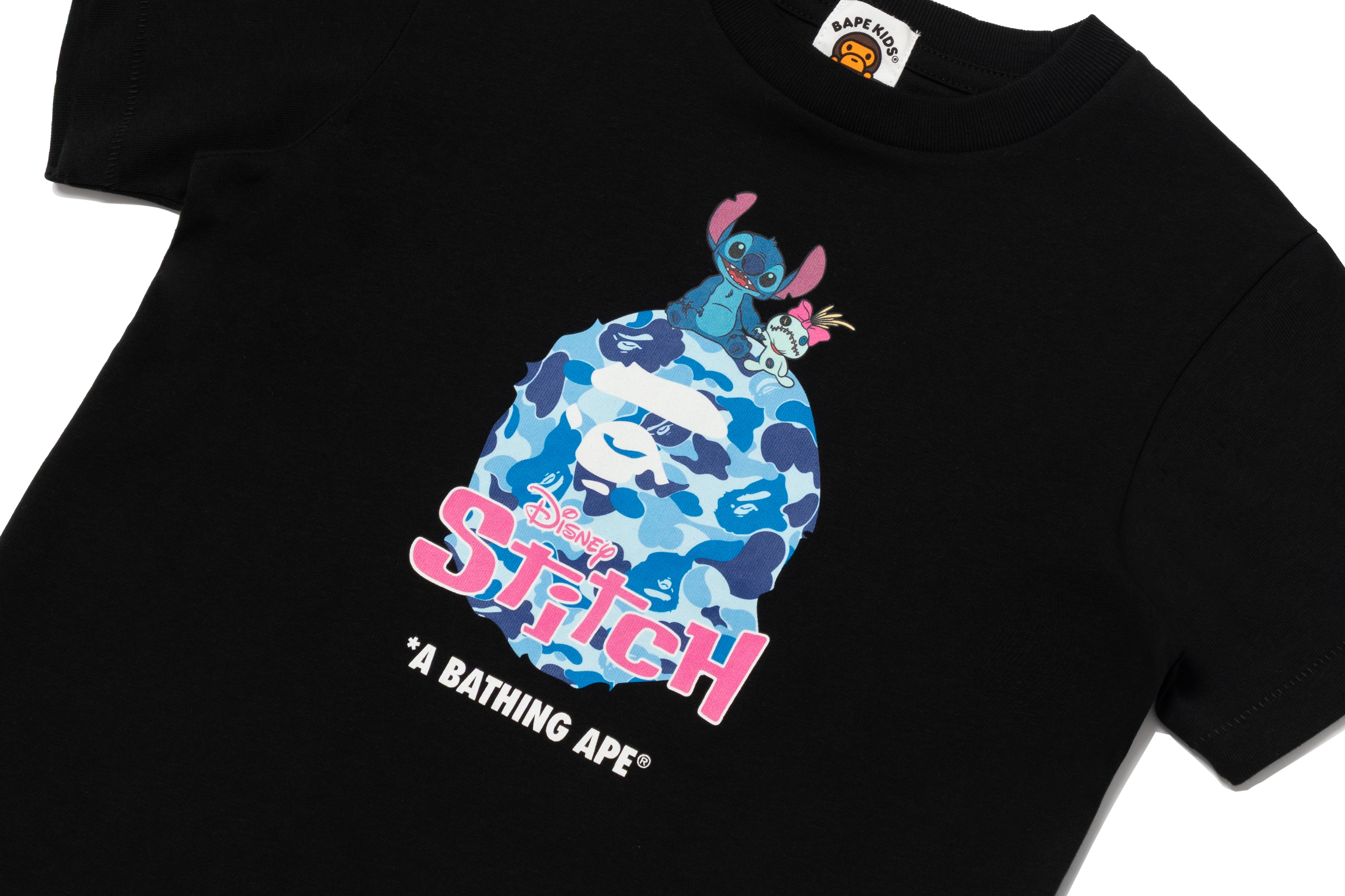 BAPE X DISNEY STITCH ABC CAMO APE HEAD TEE KIDS – eu.bape.com