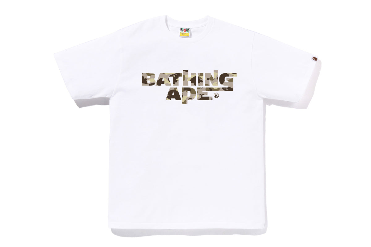 COLOR CAMO BATHING APE LOGO TEE