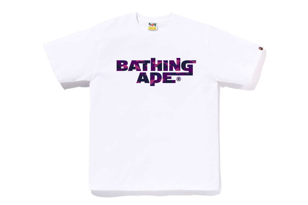 COLOR CAMO BATHING APE LOGO TEE