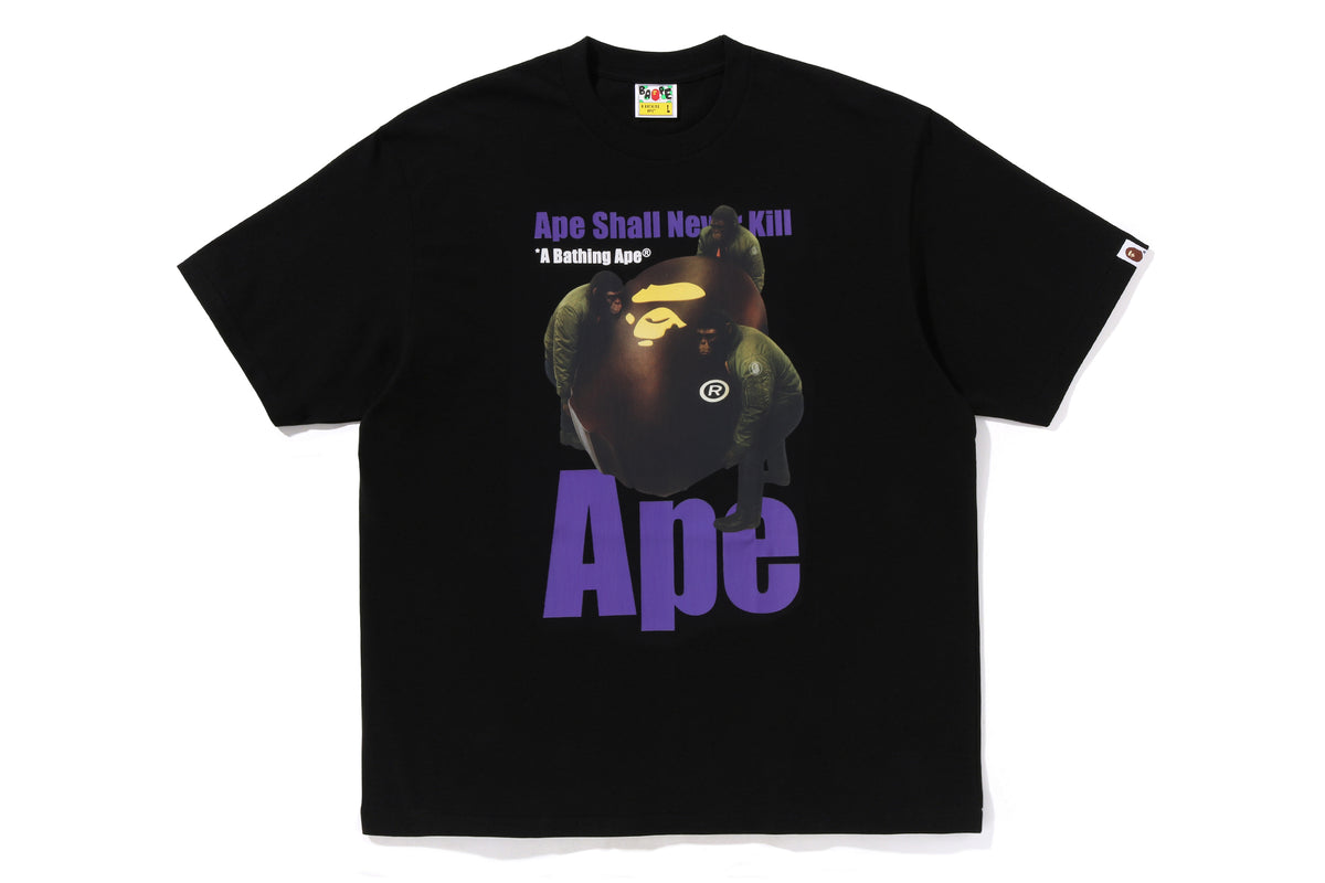 APE HEAD PHOTO PRINT RELAXED FIT TEE