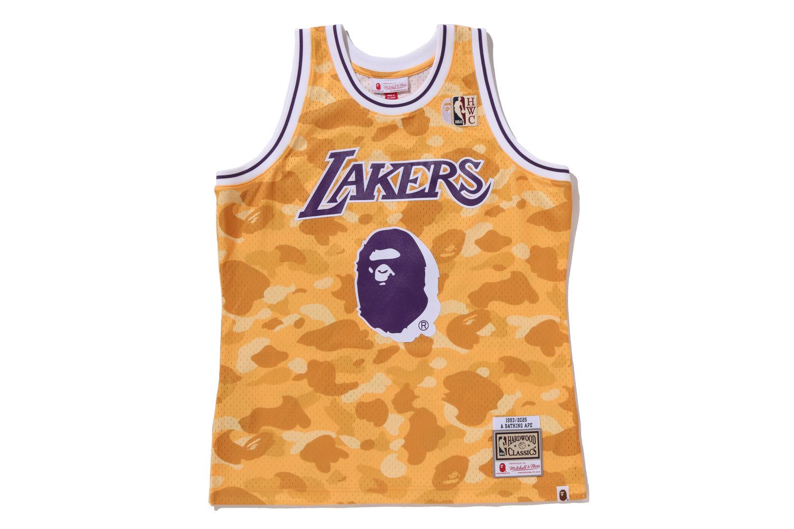 BAPE X M&N NBA - LOS ANGELES LAKERS SWINGMAN JERSEY – eu.bape.com