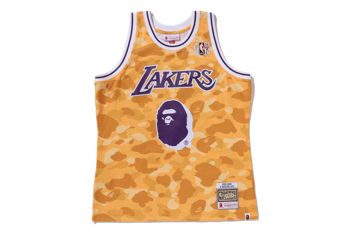 BAPE X M&N NBA - LOS ANGELES LAKERS SWINGMAN JERSEY