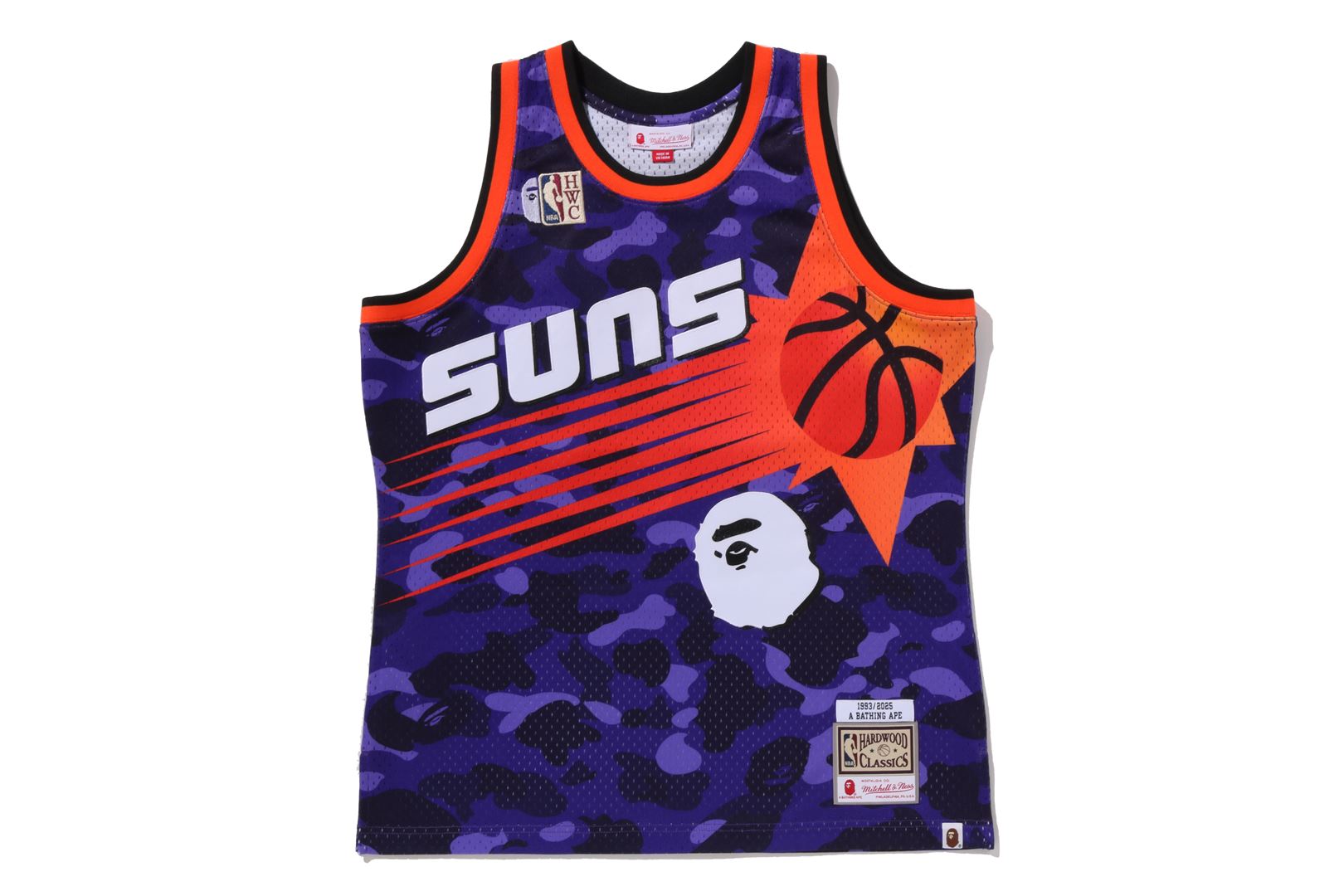 BAPE X M&N NBA - PHOENIX SUNS SWINGMAN JERSEY – eu.bape.com