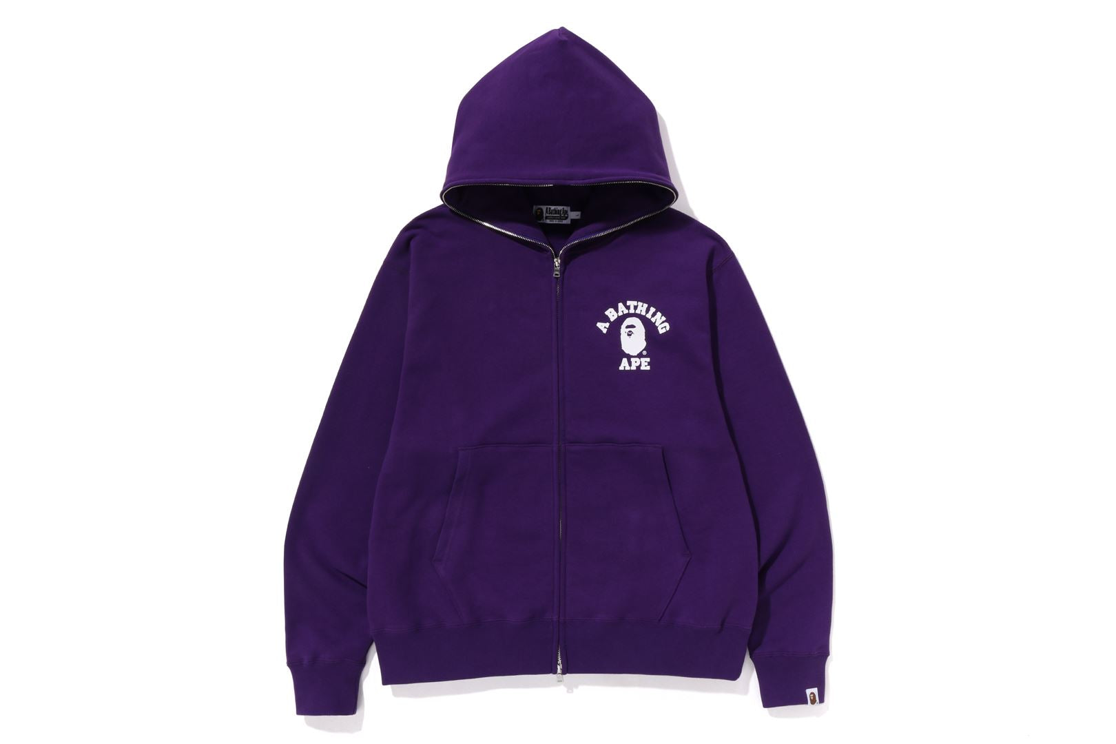 Black and purple bape hoodie on sale