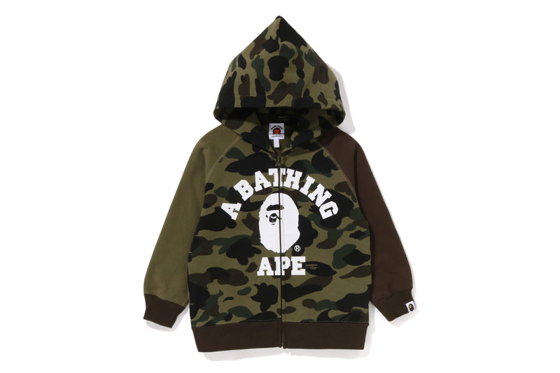 1ST CAMO CRAZY COLLEGE ZIP HOODIE KIDS – - Main Image