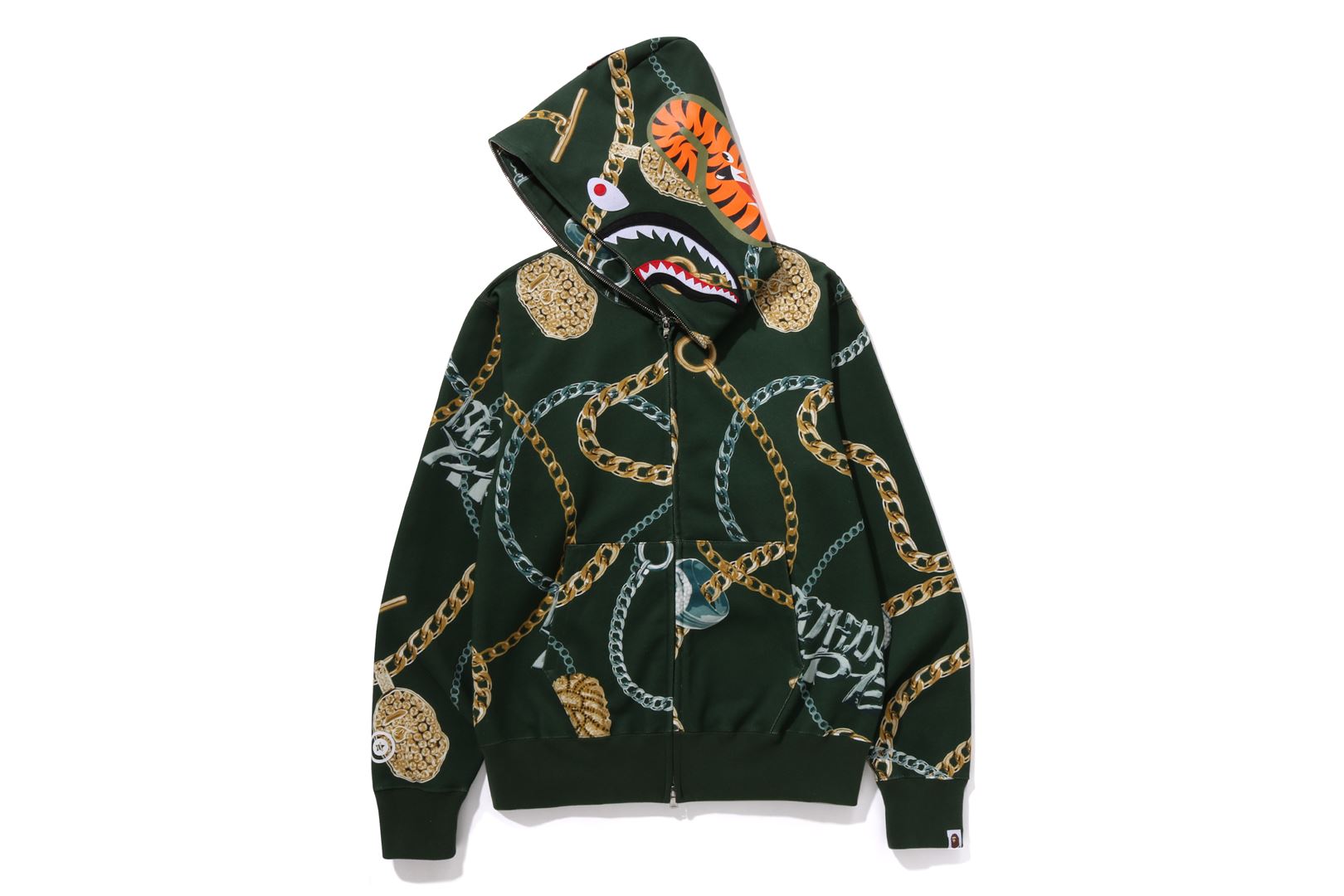 BAPE JEWELS SHARK FULL ZIP HOODIE MENS eu.bape