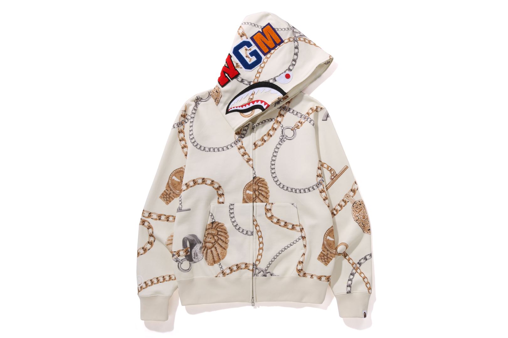 Mens bape shark hoodie on sale