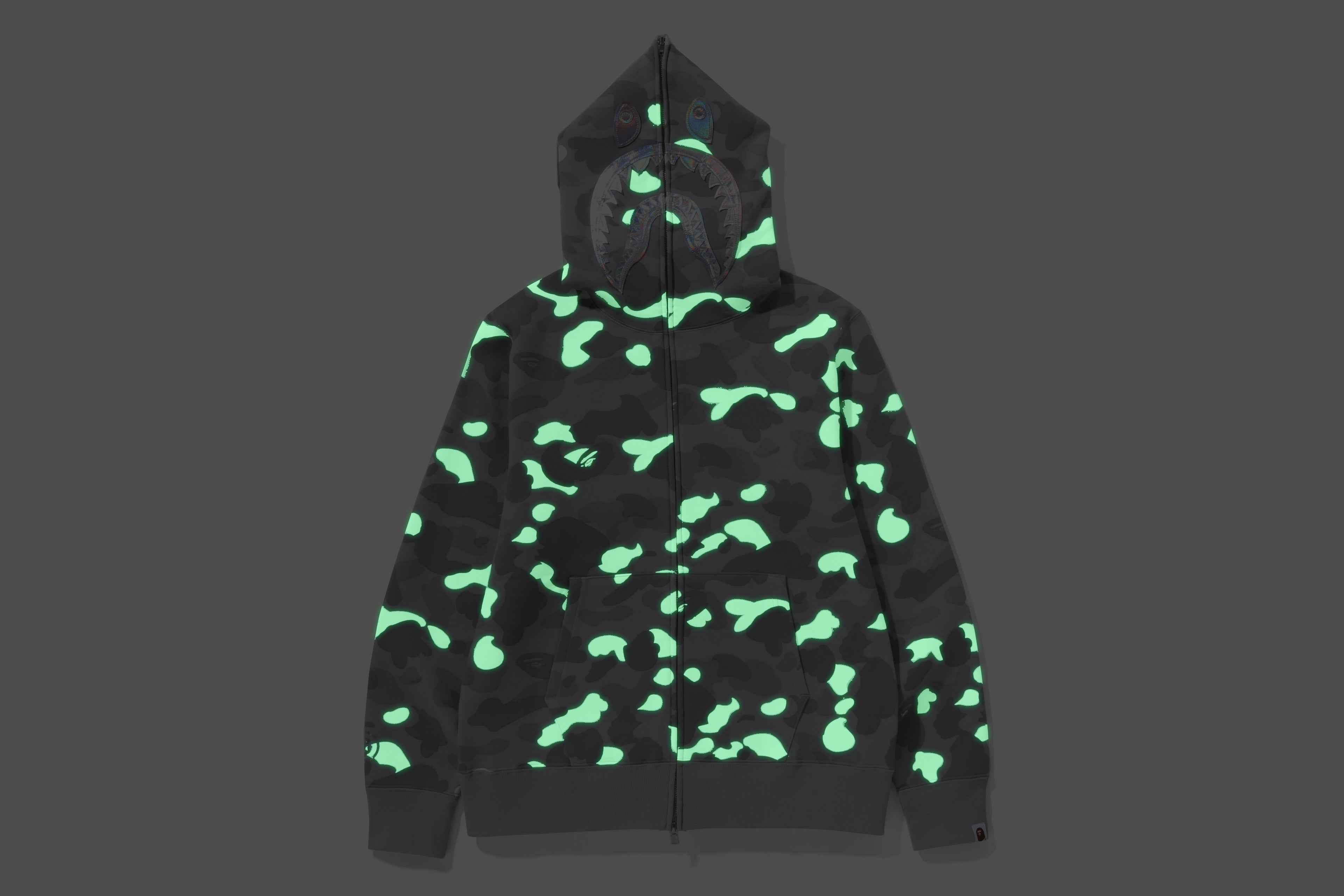 CITY CAMO SHARK FULL ZIP HOODIE MENS eu.bape