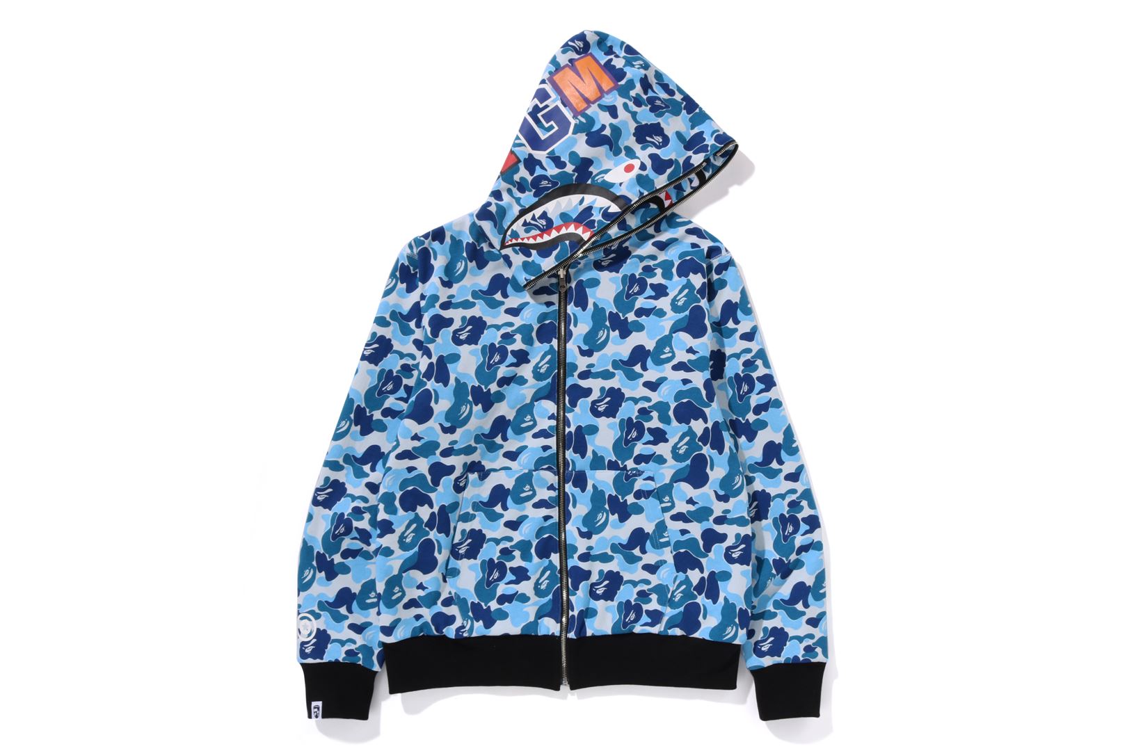 ABC CAMO REVERSIBLE SHARK FULL ZIP HOODIE – eu.bape.com