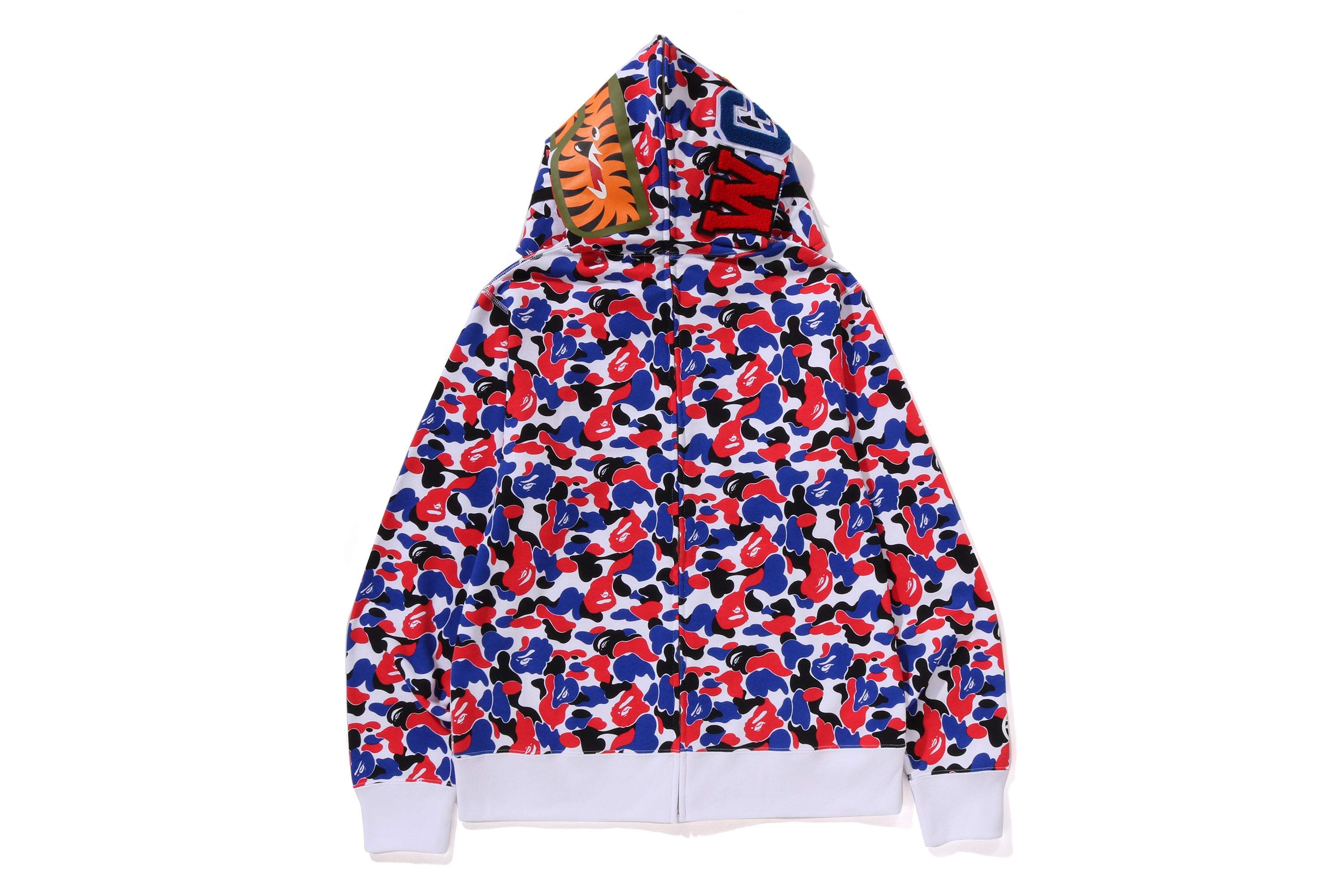 トップス BAPE.COM SEPARATE SHARK FULL ZIP HOODIE A BATHING APE® Abc Camo Separate Shark Full Zip Hoodie