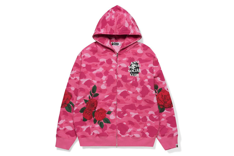 BAPE X ASSC FULL ZIP HOODIE MENS