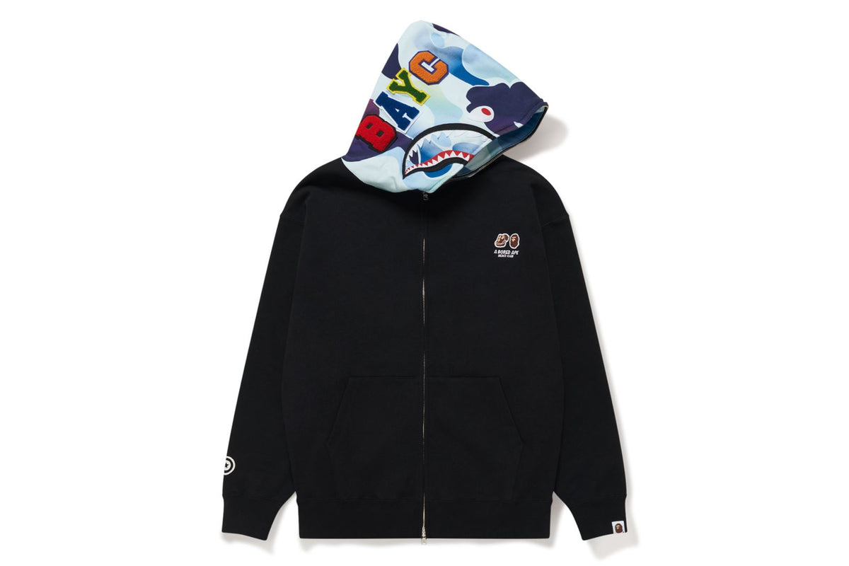 BAPE X BAYC SHARK FULL ZIP HOODIE MENS - Main Image