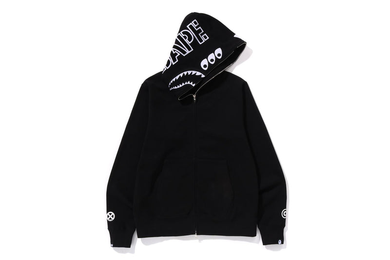 BAPE X BOUNTY HUNTER - MAD SHARK FULL ZIP HOODIE MENS