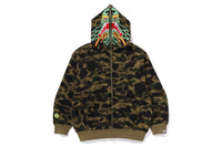 BAPE X CLOT CAMO SHARK RELAXED FIT FULL ZIP HOODIE MENS