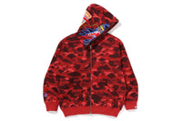 BAPE X CLOT CAMO SHARK RELAXED FIT FULL ZIP HOODIE MENS