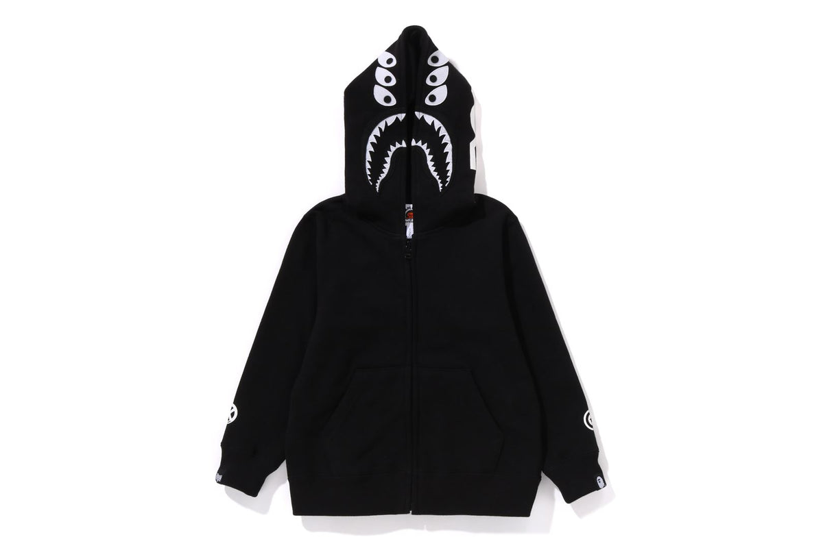 BAPE X BOUNTY HUNTER - MAD SHARK FULL ZIP HOODIE KIDS