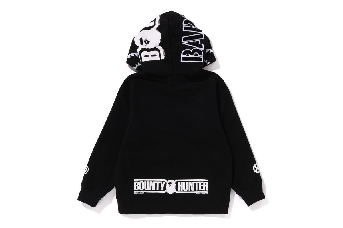 BAPE X BOUNTY HUNTER - MAD SHARK FULL ZIP HOODIE KIDS