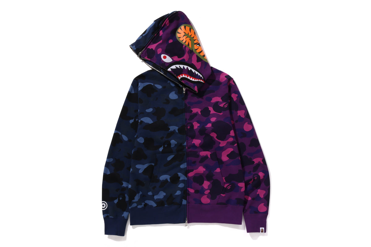 Hoodie Amazon Sudadera Con Capucha A BATHING APE Camo Shark Gris