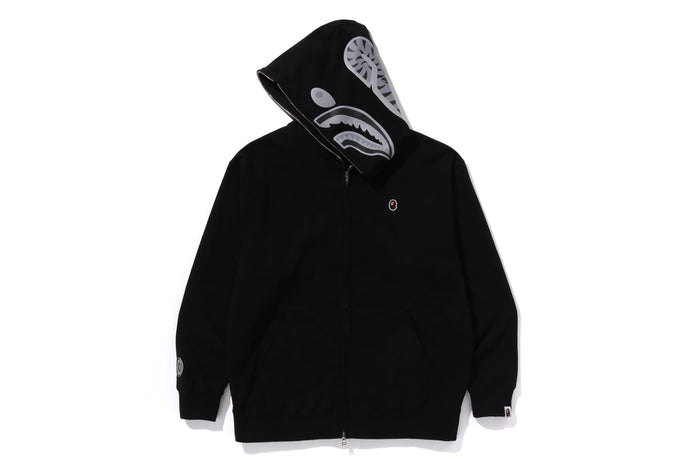 ONE POINT APE HEAD SHARK RELAXED FIT FULL ZIP HOODIE MENS