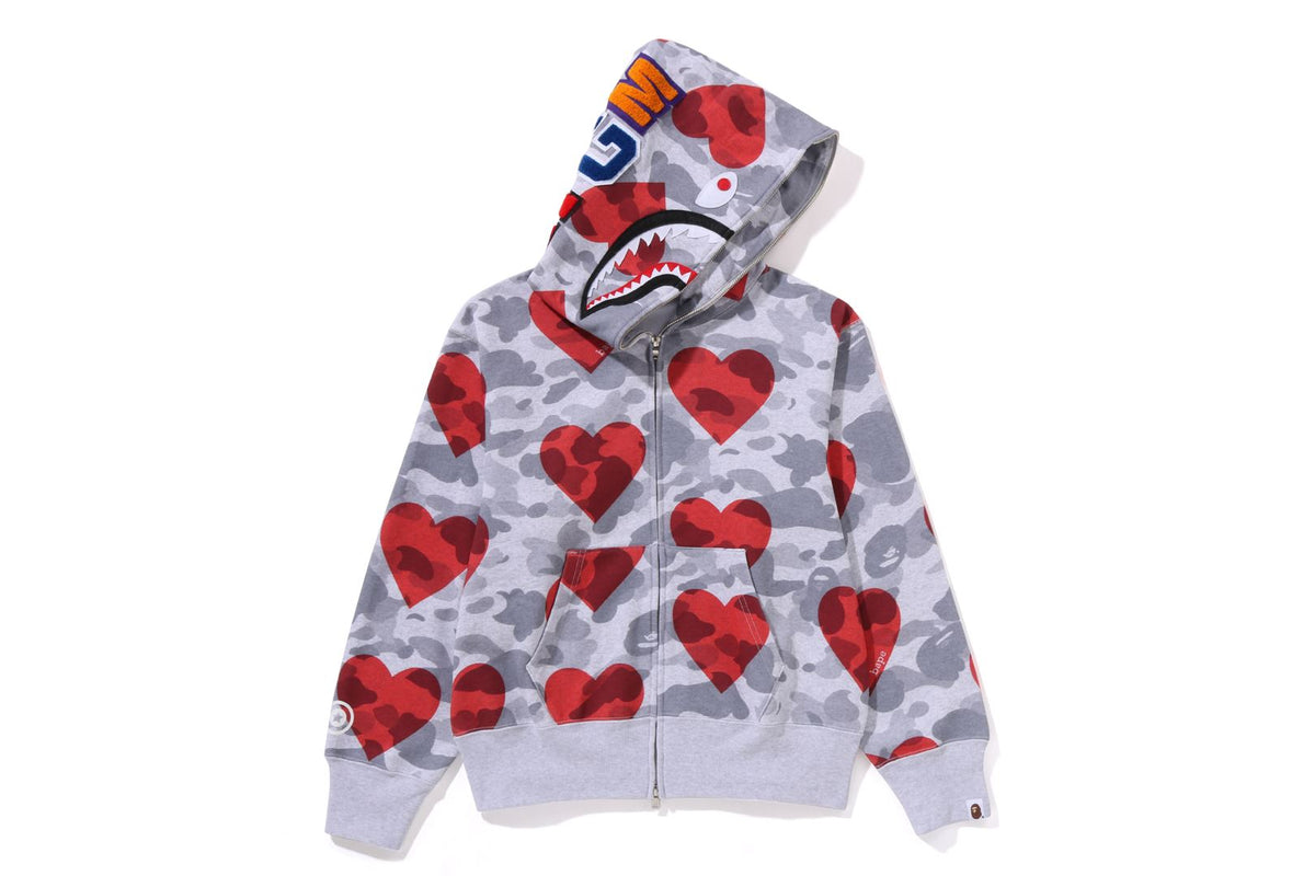 I LOVE BAPE SHARK FULL ZIP HOODIE LADIES - Main Image