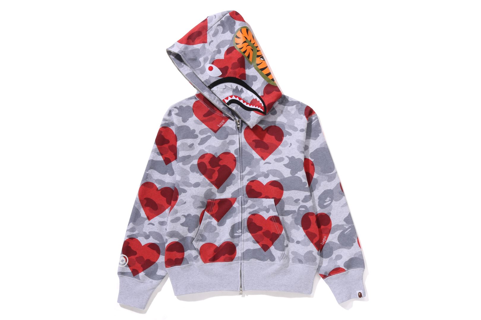 I LOVE BAPE SHARK FULL ZIP HOODIE LADIES eu.bape