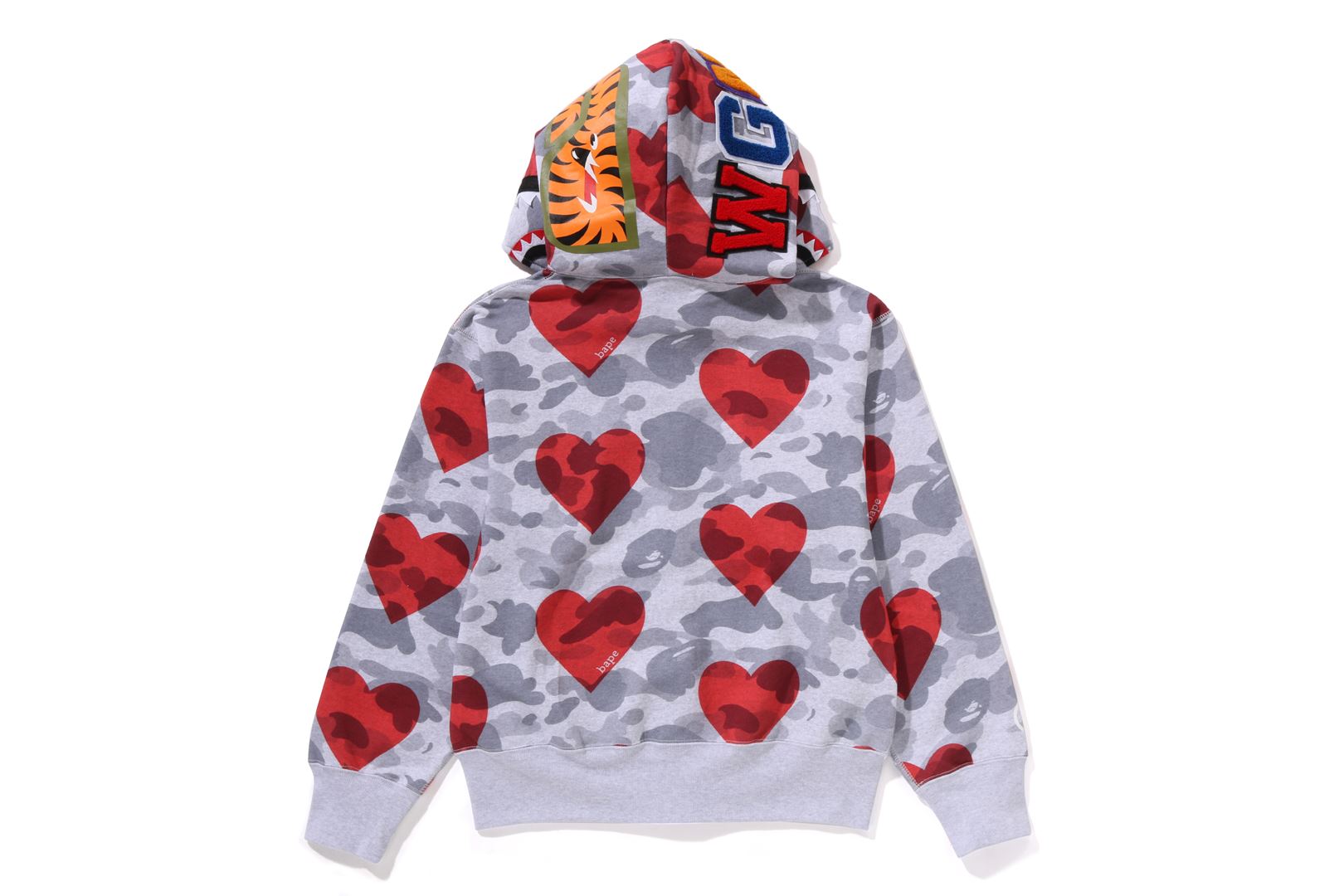 I LOVE BAPE SHARK FULL ZIP HOODIE LADIES eu.bape