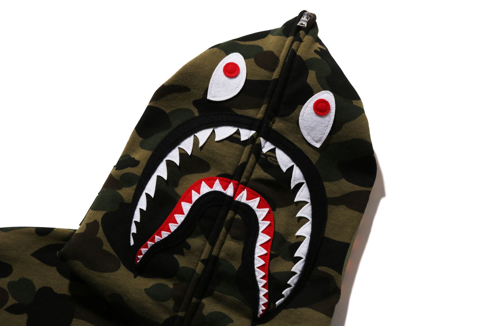 1ST CAMO SHARK FULL ZIP HOODIE LADIES eu.bape