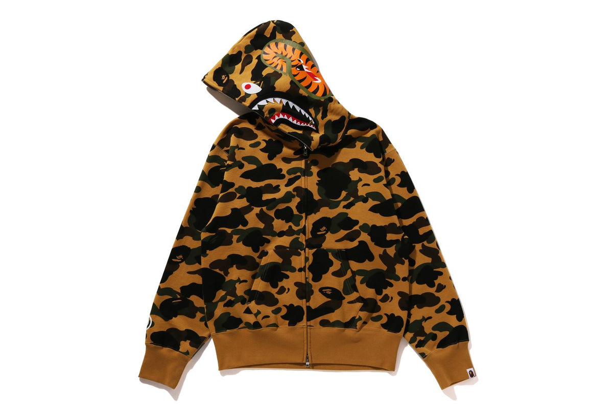 1ST CAMO SHARK FULL ZIP HOODIE LADIES