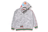 BAPE X PAGANI SOLID CAMO RELAXED FIT SHARK FULL ZIP HOODIE