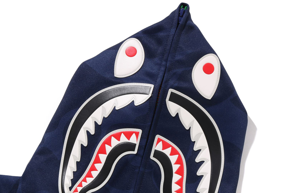 BAPE X PAGANI SOLID CAMO RELAXED FIT SHARK FULL ZIP HOODIE