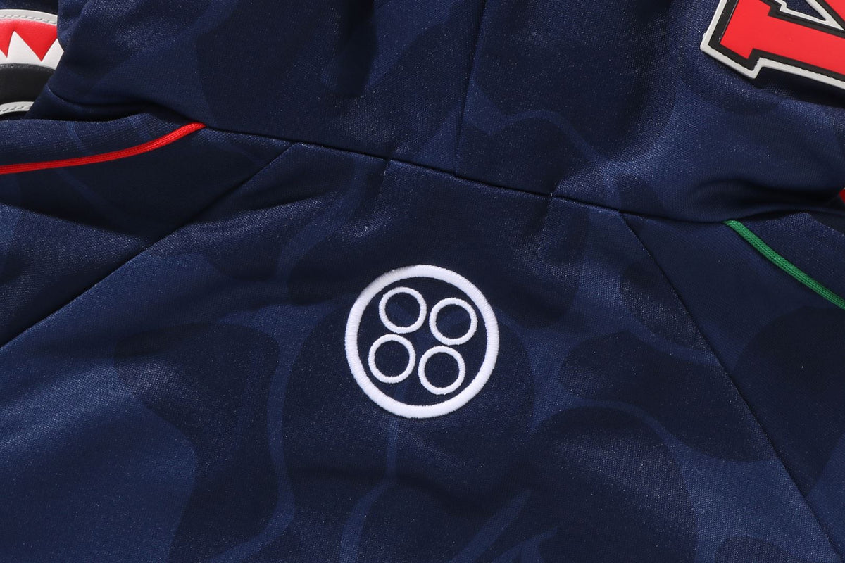 BAPE X PAGANI SOLID CAMO RELAXED FIT SHARK FULL ZIP HOODIE