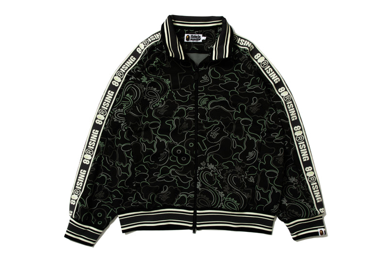 BAPE X 88RISING GLOW IN THE DARK CAMO TRACK JACKET