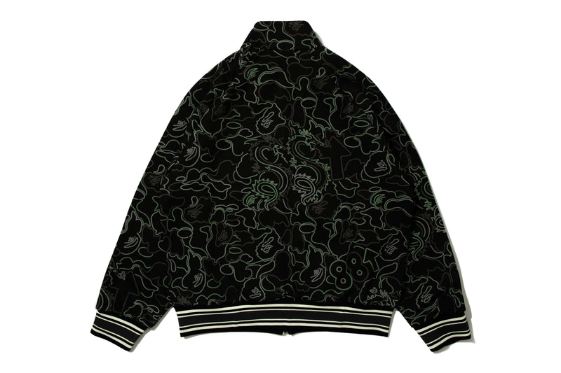 BAPE X 88RISING GLOW IN THE DARK CAMO TRACK JACKET