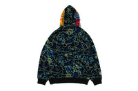BAPE X 88RISING GLOW IN THE DARK CAMO SHARK FULL ZIP HOODIE