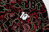 BAPE X 88RISING GLOW IN THE DARK CAMO SHARK FULL ZIP HOODIE