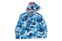 ABC CAMO CROCHET RELAXED FIT SHARK FULL ZIP HOODIE