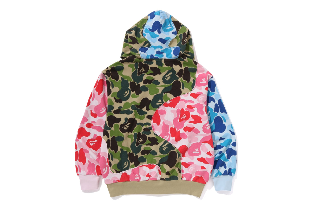 Bape Color ABC CAMO PATCHWORK RELAXED FIT ZIP HOODIE MENS – eu.bape.com