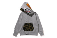 1ST CAMO SHARK FULL ZIP DOUBLE HOODIE LADIES
