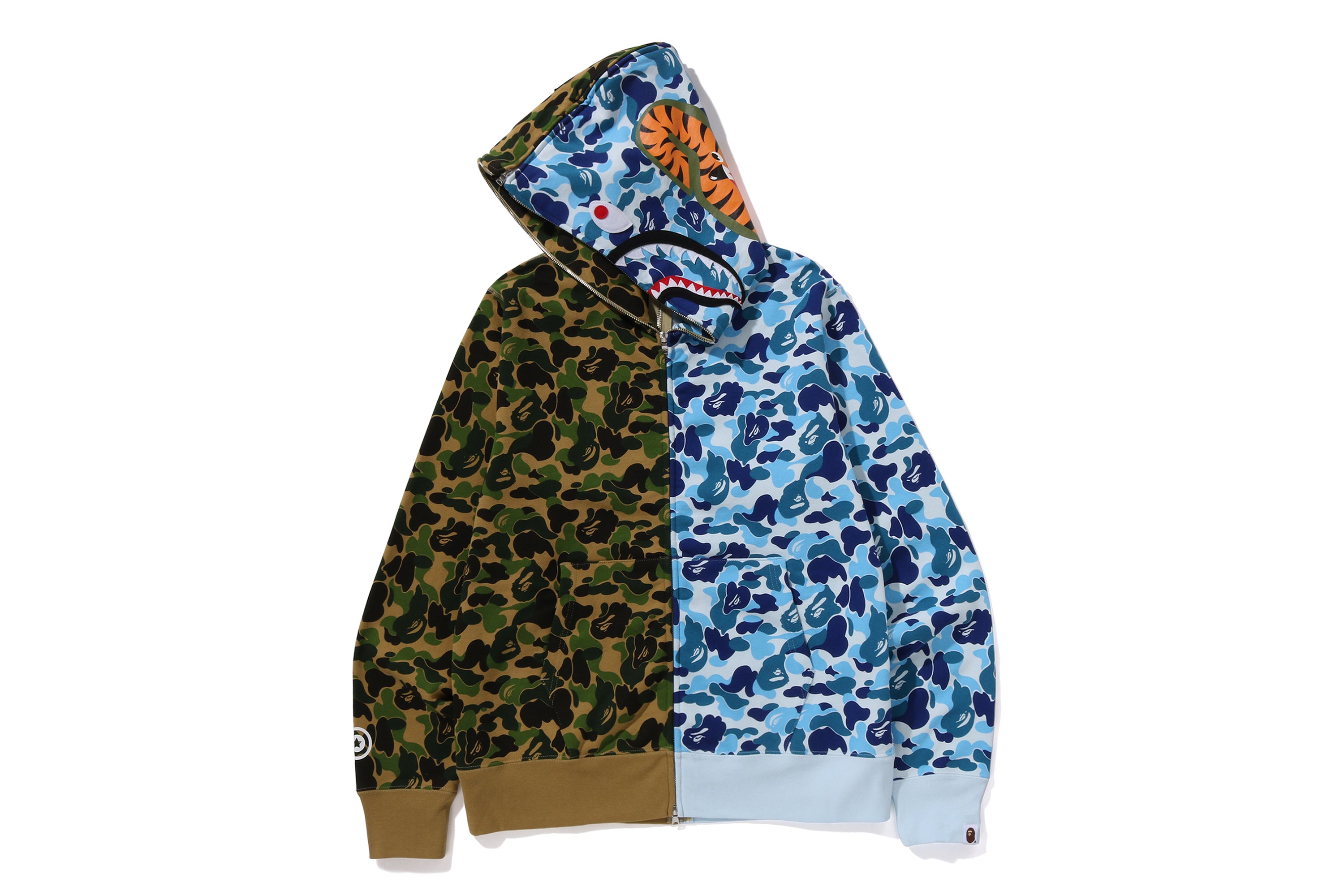 ABC CAMO SEPARATE SHARK FULL ZIP HOODIE – eu.bape.com