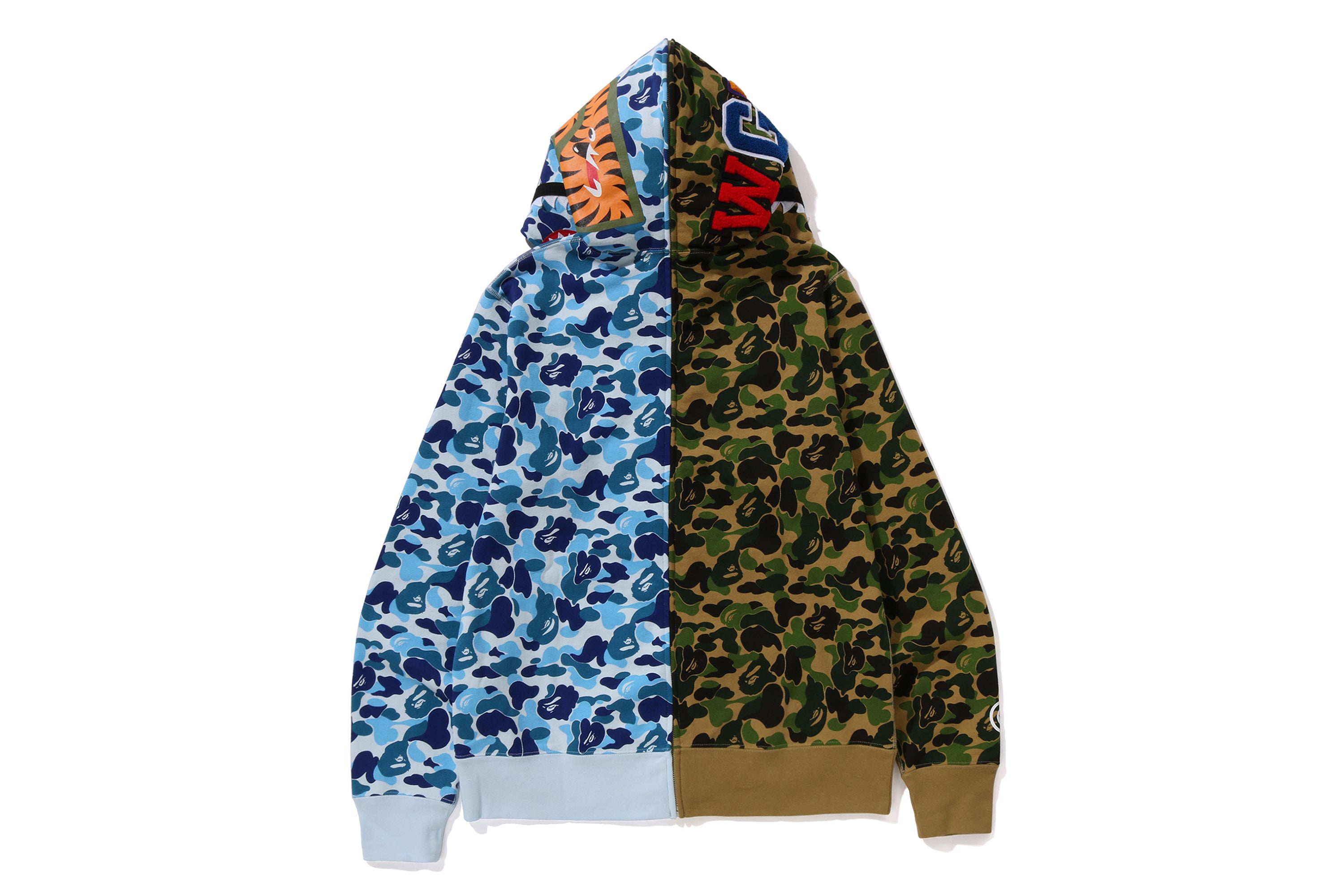 ABC CAMO SEPARATE SHARK FULL ZIP HOODIE – eu.bape.com