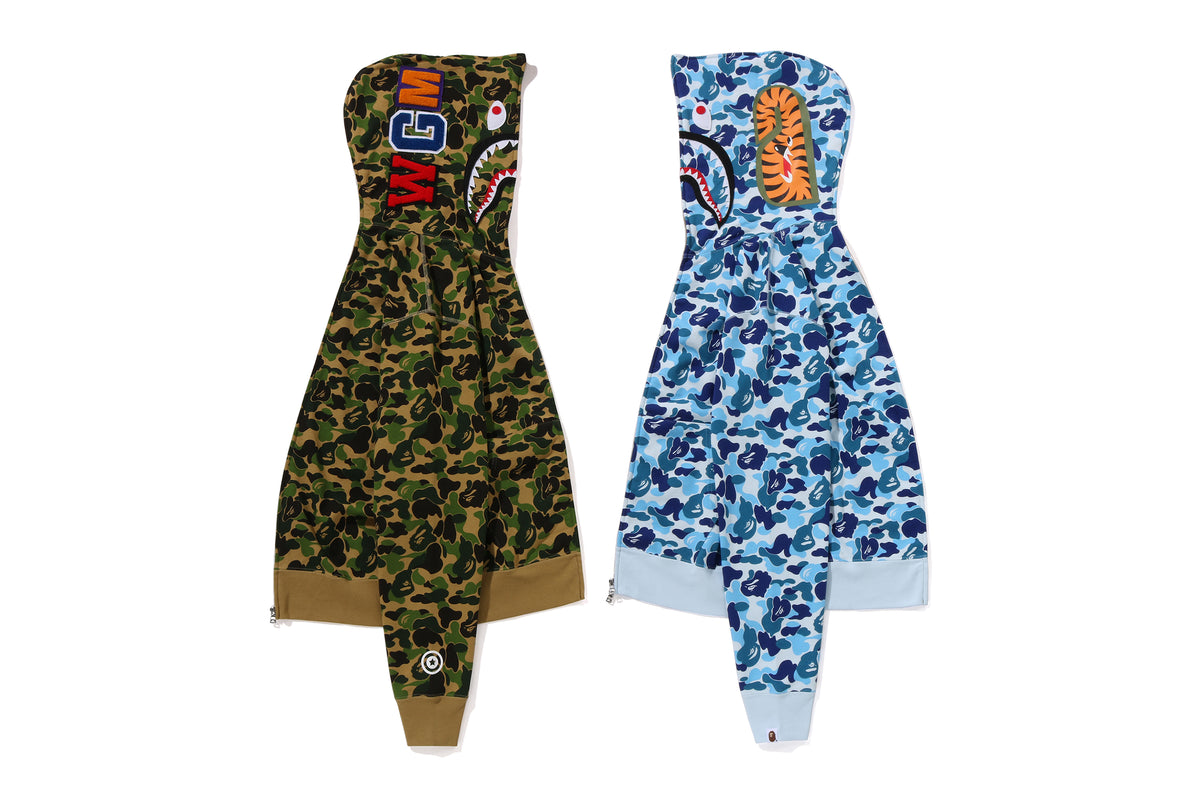 ABC CAMO SEPARATE SHARK FULL ZIP HOODIE