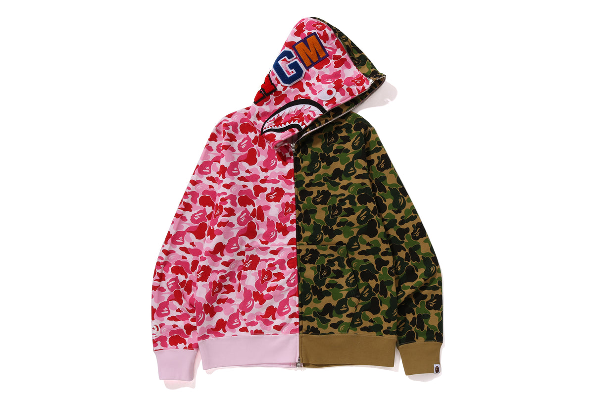 ABC CAMO SEPARATE SHARK FULL ZIP HOODIE