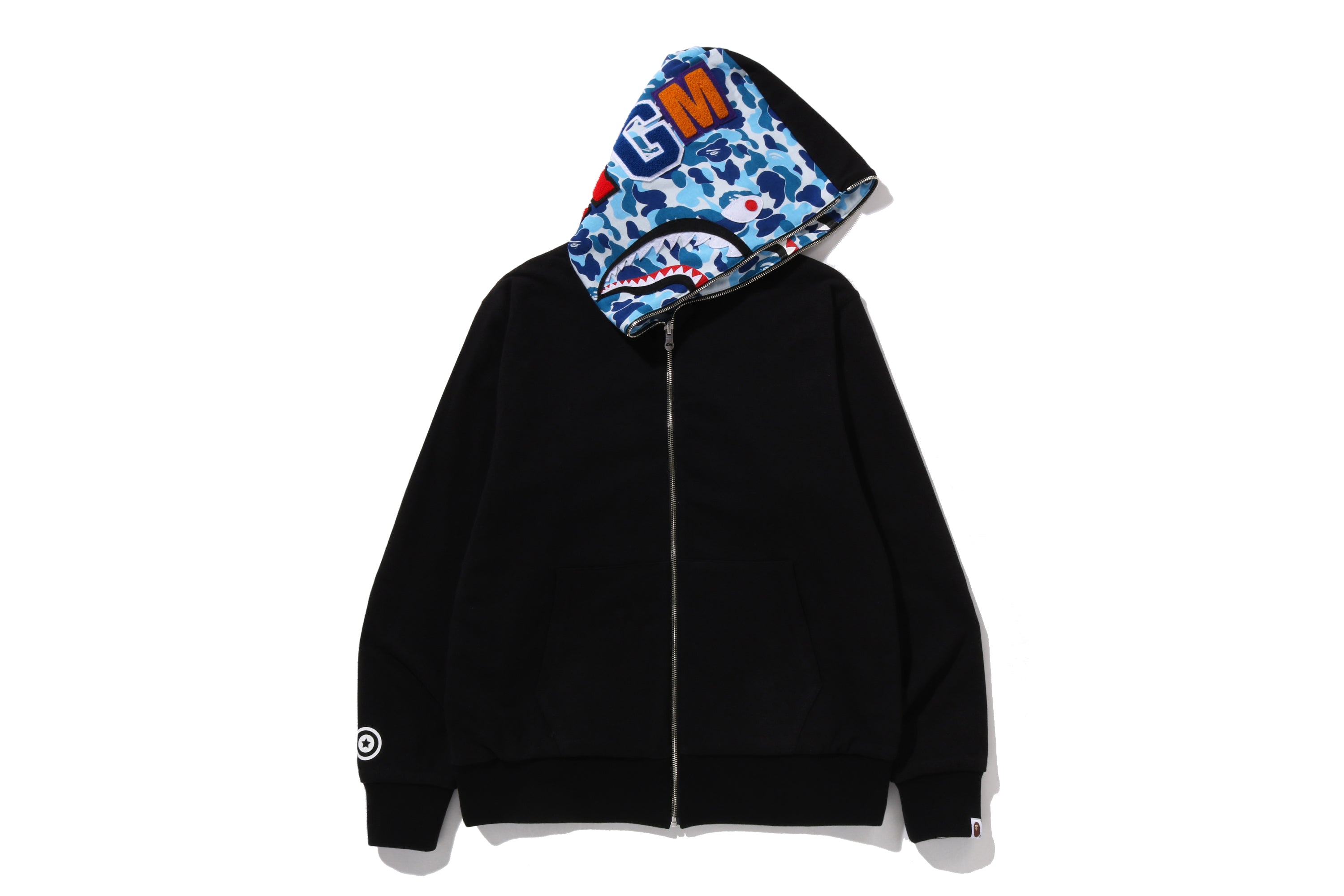トップス APE Reversible Full Zip Hoodie Reversible BAPE Shark full zip hoodie ABC camo A Bathing Ape Size