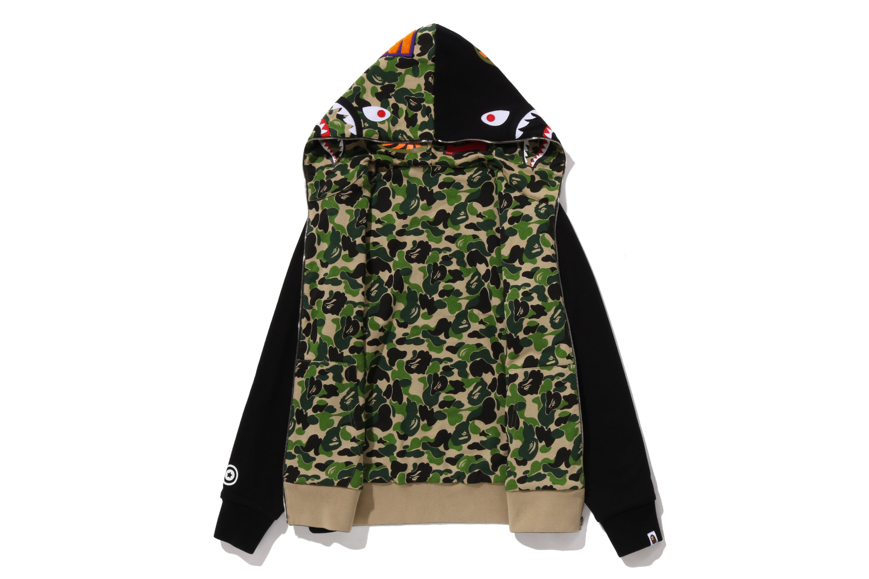 ABC CAMO REVERSIBLE SHARK FULL ZIP HOODIE – eu.bape.com
