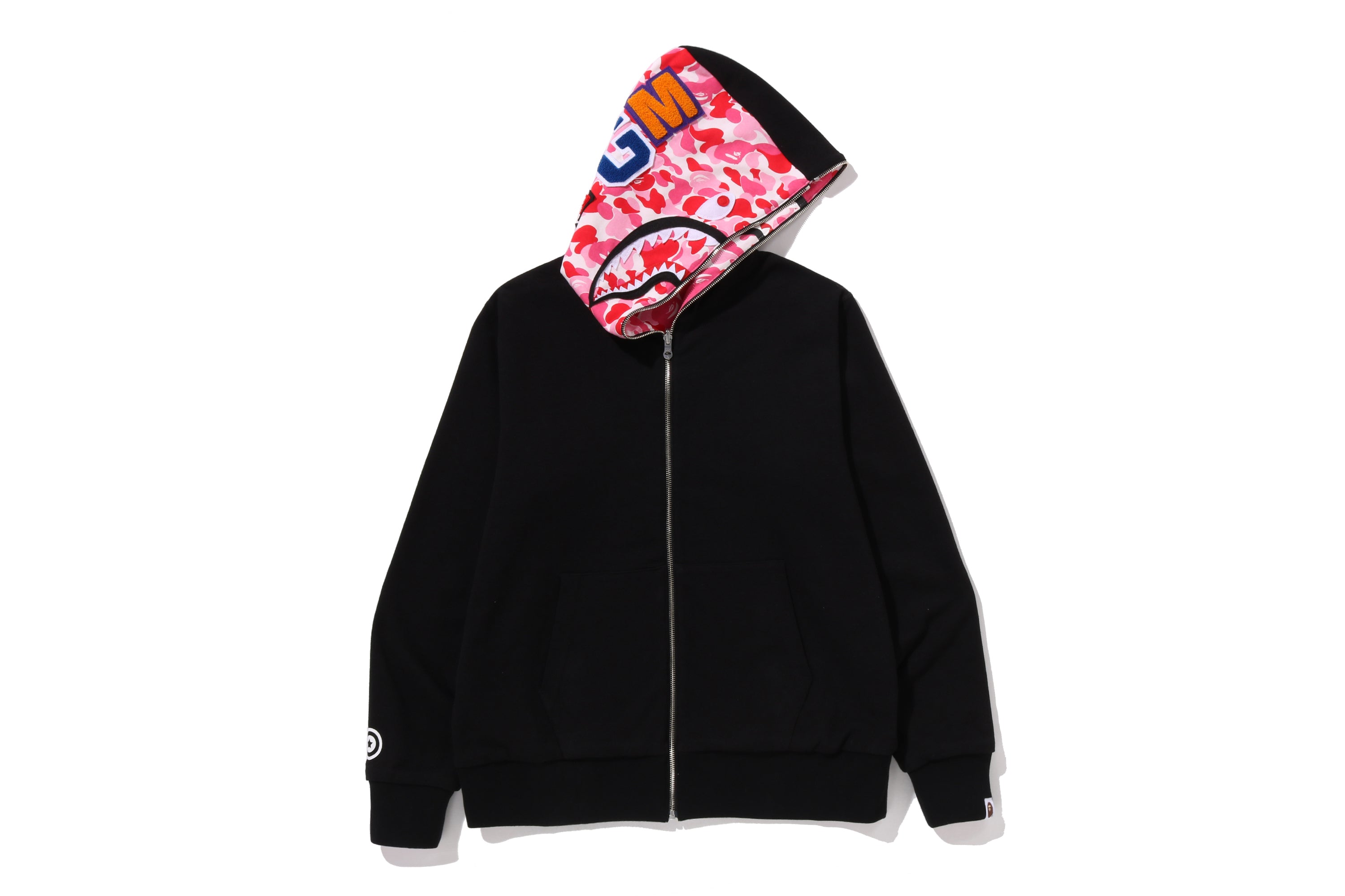 ABC CAMO REVERSIBLE SHARK FULL ZIP HOODIE – eu.bape.com