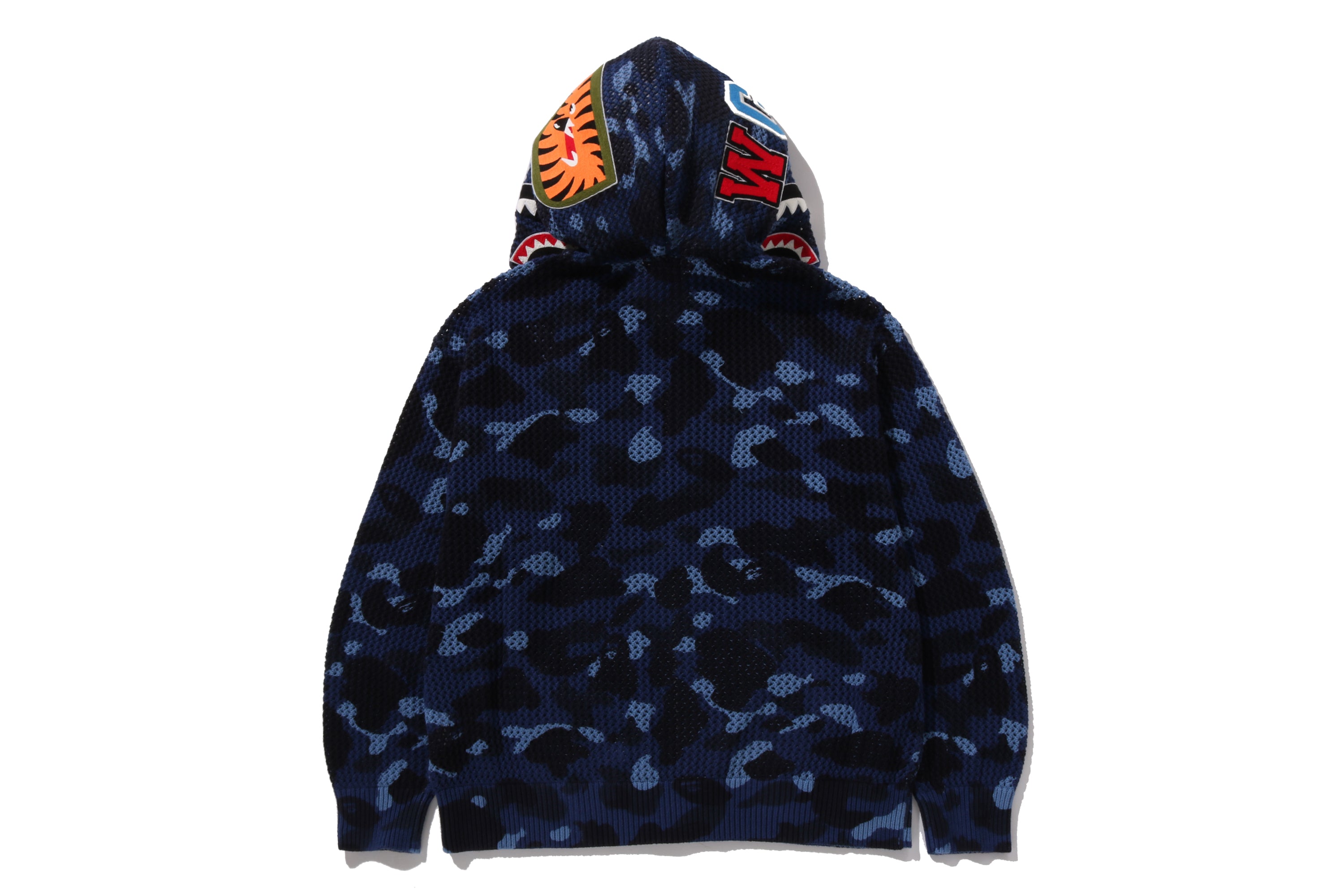 COLOR CAMO CROCHET RELAXED FIT SHARK FULL ZIP HOODIE – eu.bape.com