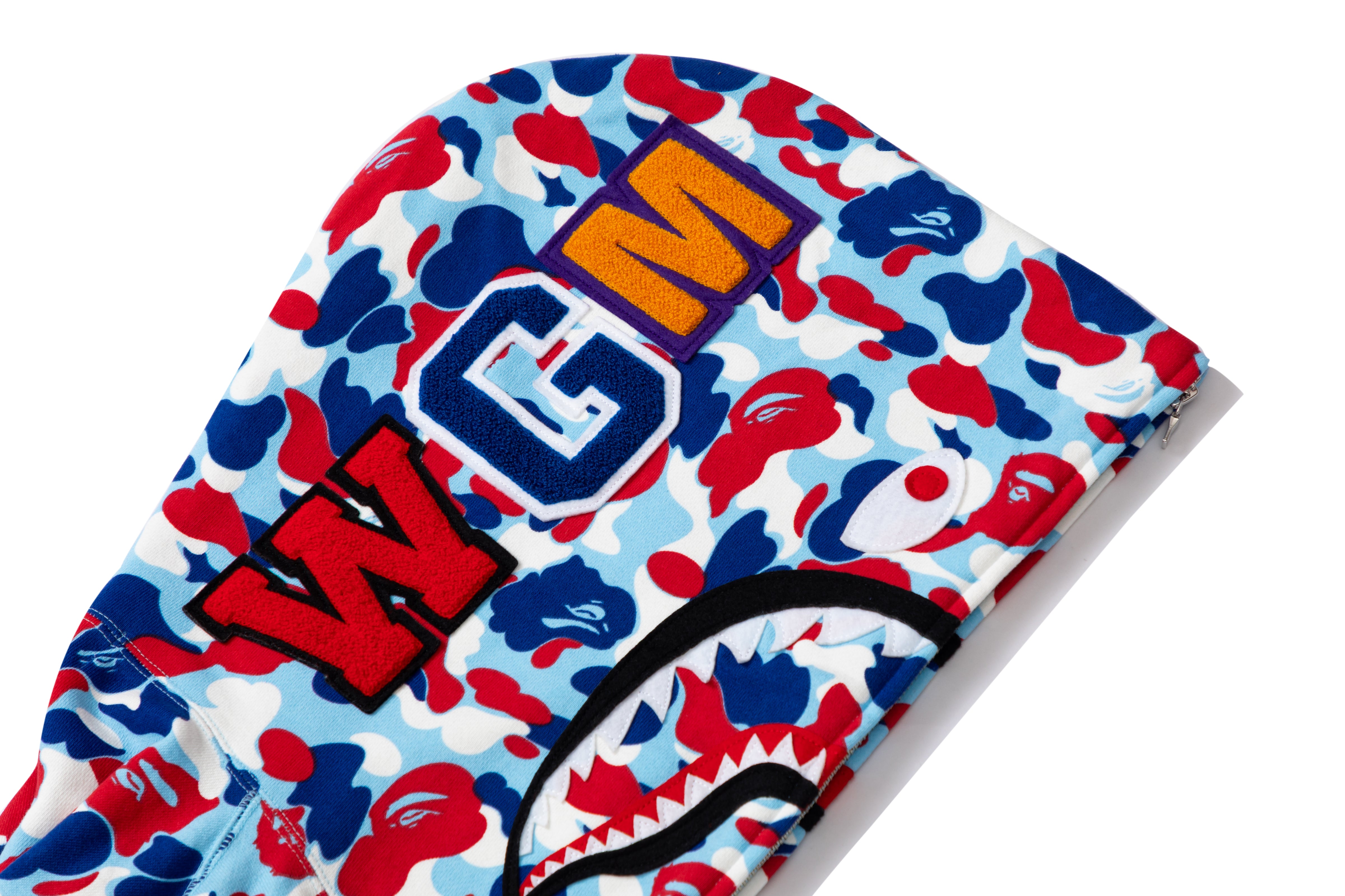 BAPE×PARIS BAPE x PSG Shark Full Zip Hoodie Blue Men's - FW18 - US