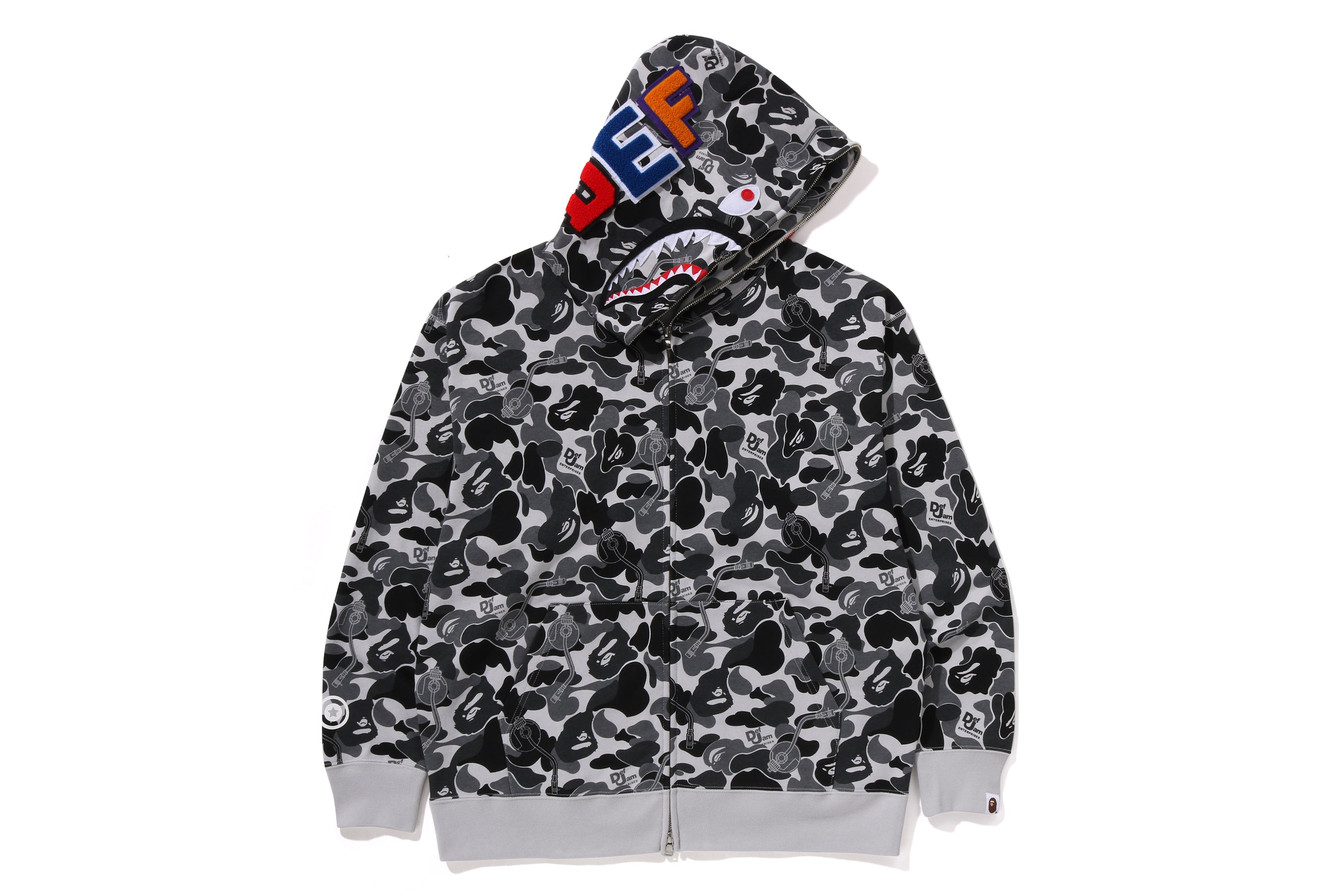 BAPE X DEF JAM CAMO SHARK RELAXED FIT FULL ZIP HOODIE – eu.bape.com