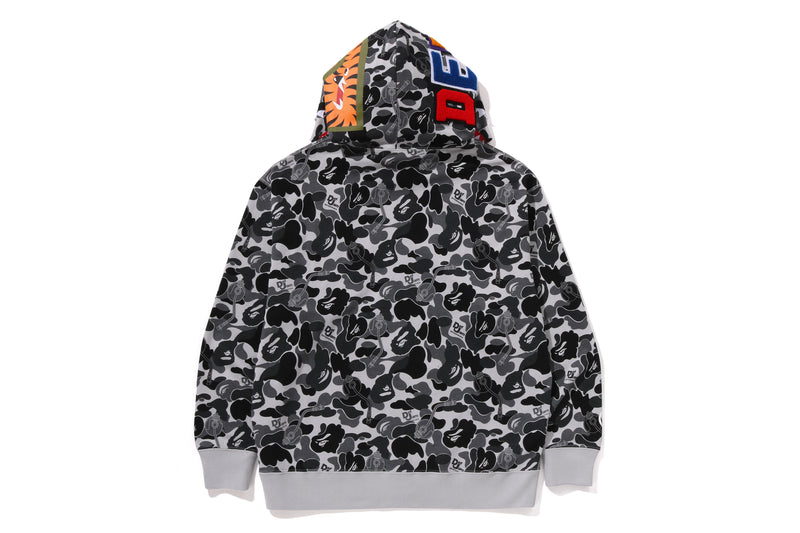 BAPE X DEF JAM CAMO SHARK RELAXED FIT FULL ZIP HOODIE